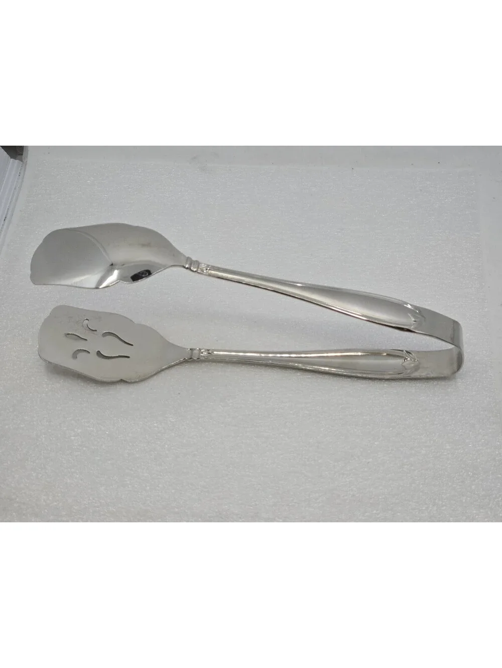 Princess House BARRINGTON Salad Buffet Tongs Stainless Flatware 9.5